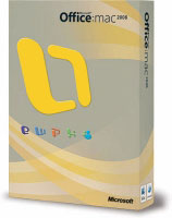 Microsoft Office Mac 2008, Disk Kit, DVD, 5 MLF, EN (731-01775)